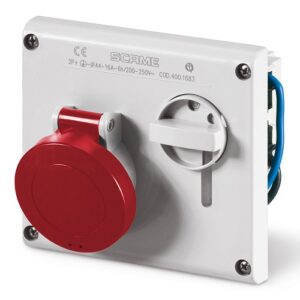 Presa Incasso Interbloccata 3P+N+T IP44 16A 380V